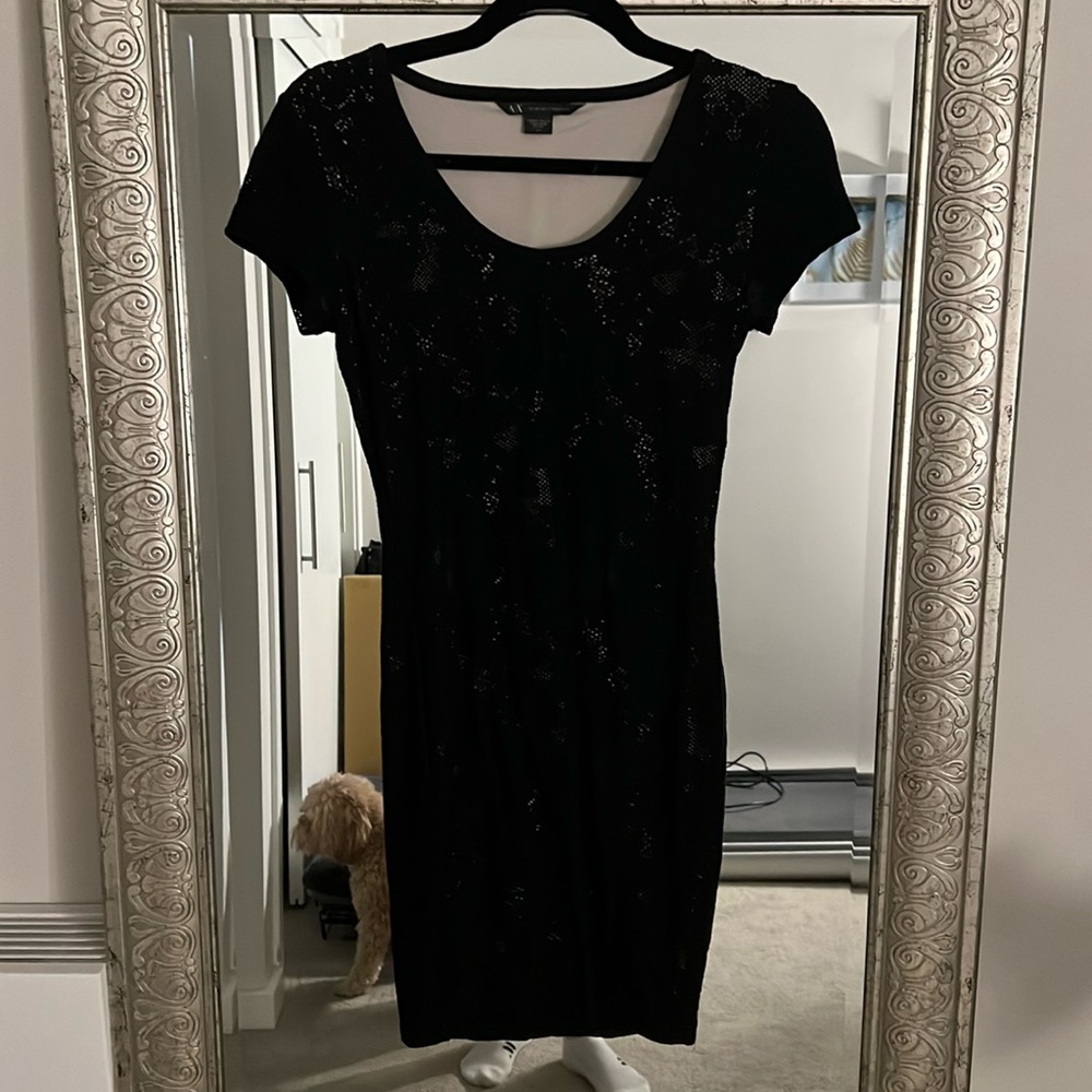 Black Armani Exchange mini dress